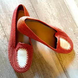 Morocco made women straw shoes size 6.5